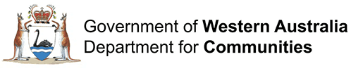 The logo for the Government of Western Australia Department for Communities.